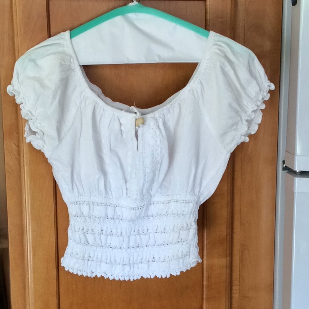 Short Sleeve Peasant Boho Cottage Core Top
